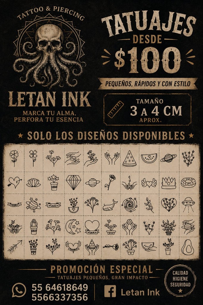Letan Ink — Logo calavera con tentáculos